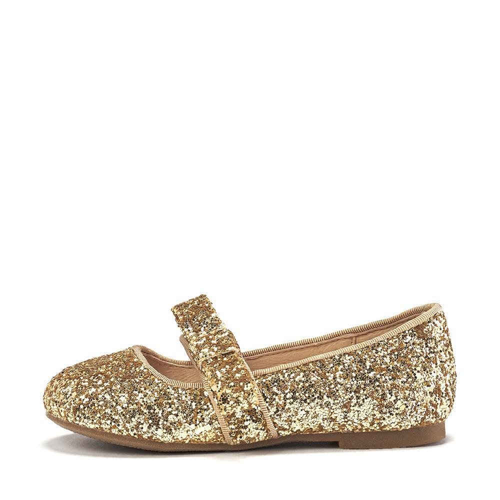 Designer Children Mia Glitter Gold Shoes For Baby Girls – Age of Innocence