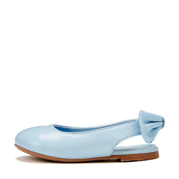 Amelie Leather Blue Ballerinas For Baby Girls – Age