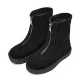 Leah Suede High Black Boots by Age of Innocence