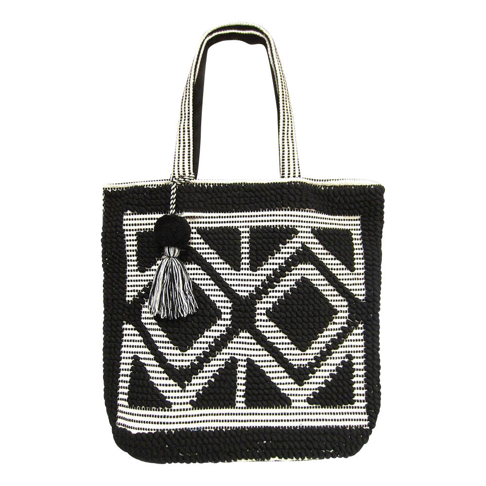 oversized black tote bag