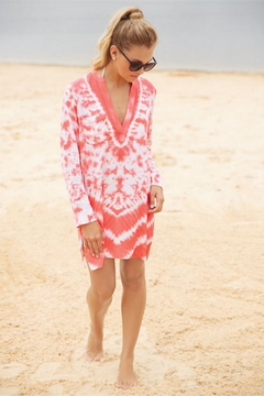 Tybee Tie Dye Cover Up - Pink