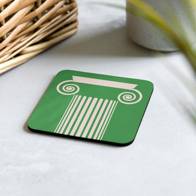 Picture of Ionic Column Green & Peach Coaster