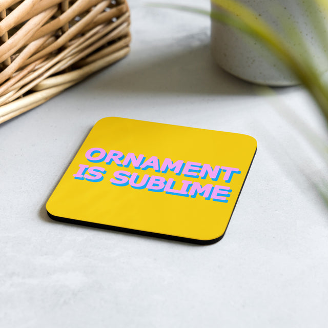 Picture of Ornament Is Sublime Yellow Coaster