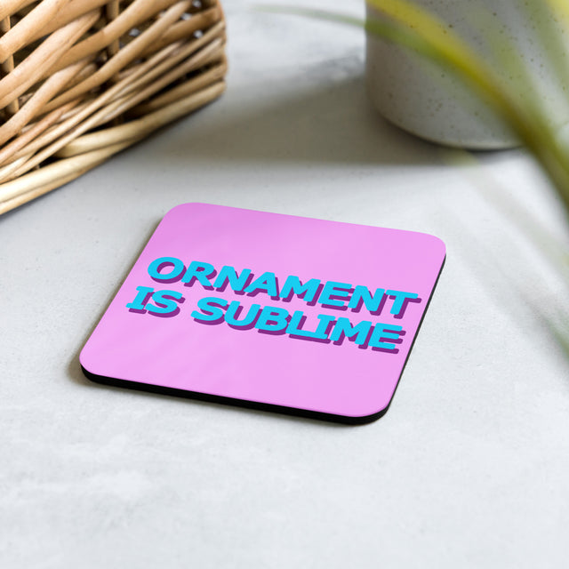 Picture of Ornament Is Sublime Pink Coaster