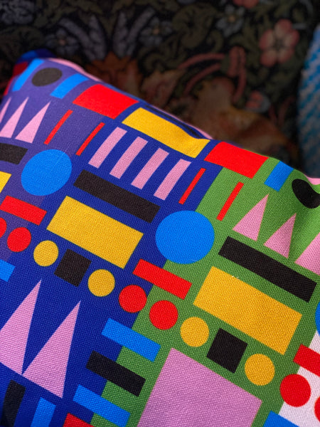 Adam Nathaniel Furman Heinous Hammersmith & City Cushion in Multicolour, London Underground Collection