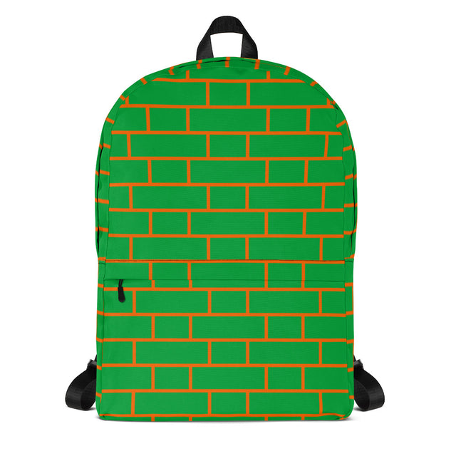 Picture of Green & Orange Flemish Bond Brick Rucksack