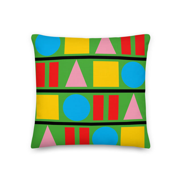 Picture of "Perambulating on the Piccadilly Line" Emerald Green Cushions