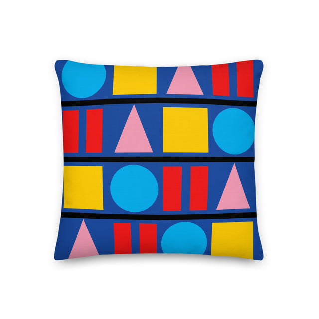 Picture of "Perambulating on the Piccadilly Line" Admiral Blue Cushions