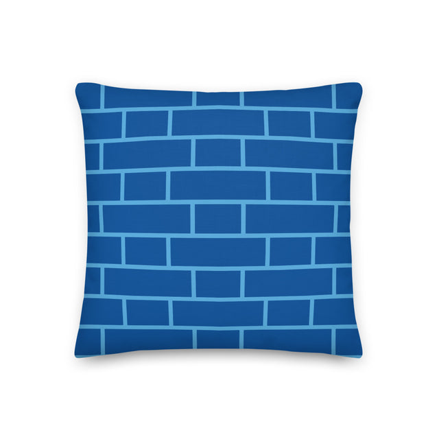 Picture of Dark Blue & Blue Flemish Bond Brick Cushions