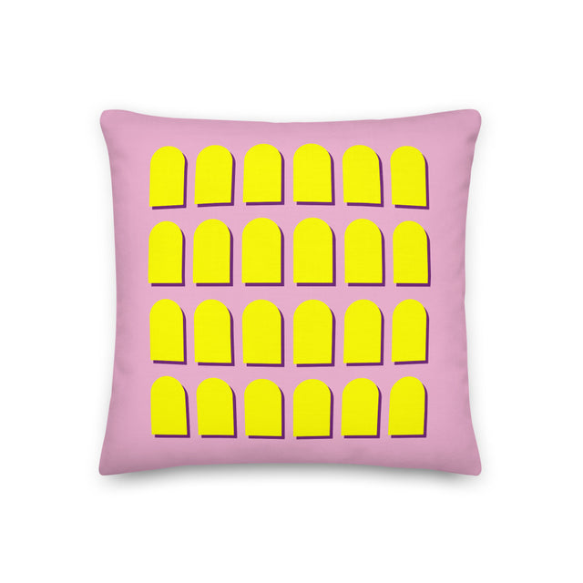 Picture of Pink Ground & Yellow Arches Cushions