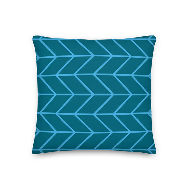 Picture of Teal & Blue Plywood Hatch Cushions