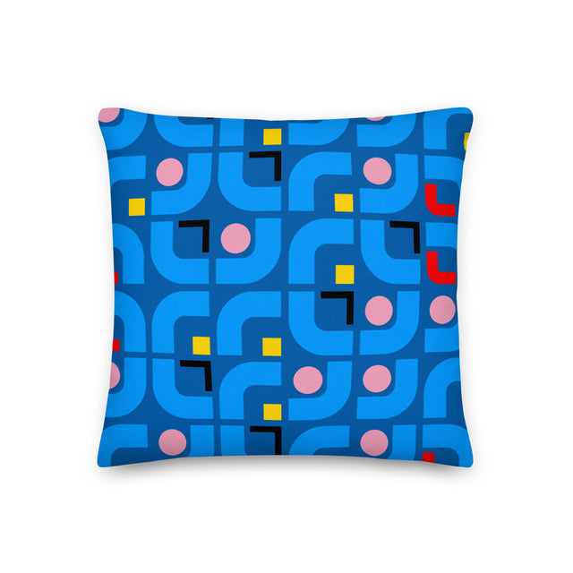 Picture of "Innovative Elizabeth Line" Deep Blue Cushions