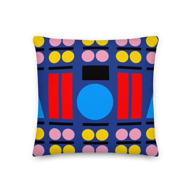 Picture of "Sapphic Central Line" Admiral Blue Cushions