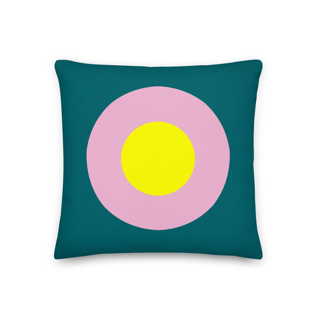 Picture of Deep Teal, Yellow & Pink Single Chromadot Cushions