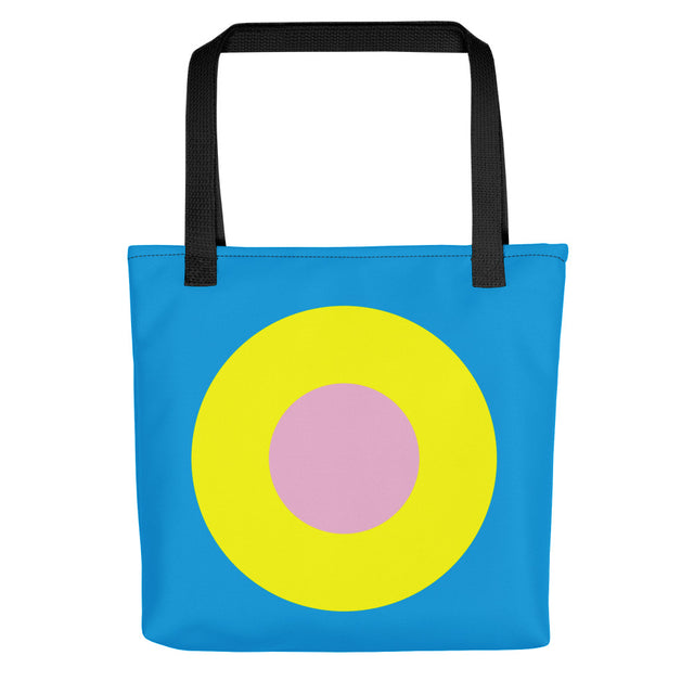 Picture of Sky Blue, Yellow & Pink Single Chromadot Tote Bag
