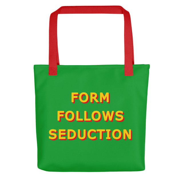 Picture of Form Follows Seduction Yellow & Green Tote Bags