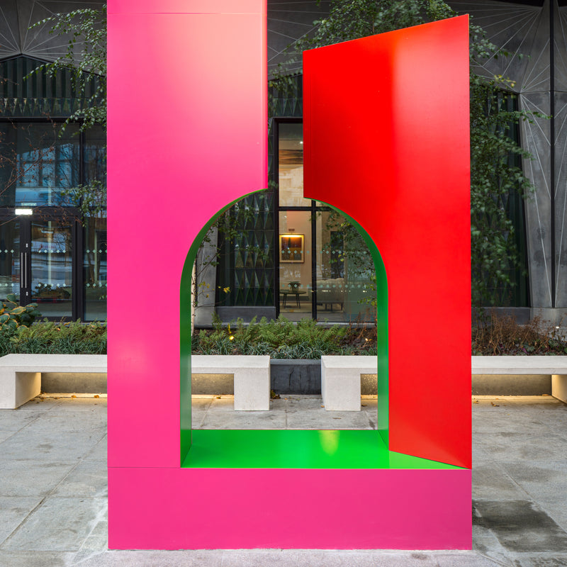 little towers public art sculpture by Adam Nathaniel Furman in Croydon, South London