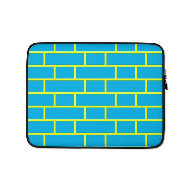 Picture of Blue & Yellow Flemish Bond Brick Laptop Cases