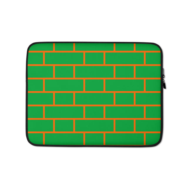 Picture of Green & Orange Flemish Bond Brick Laptop Cases (15" And 13")