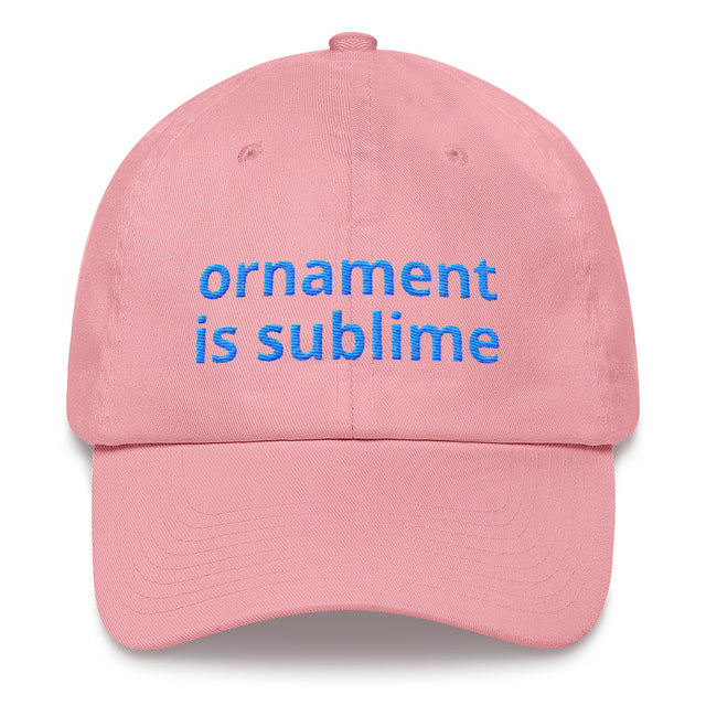 Picture of "Ornament is Sublime" Embroidered Baseball Cap