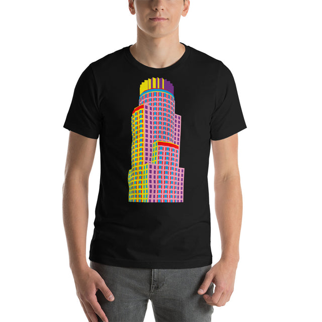 Picture of Library Tower / US Bank Tower LA Unisex Colour Illustration T-Shirt