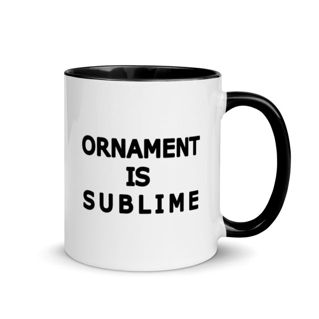 Picture of Ornament is Sublime Black, Blue, Orange, Pink or Yellow Mug