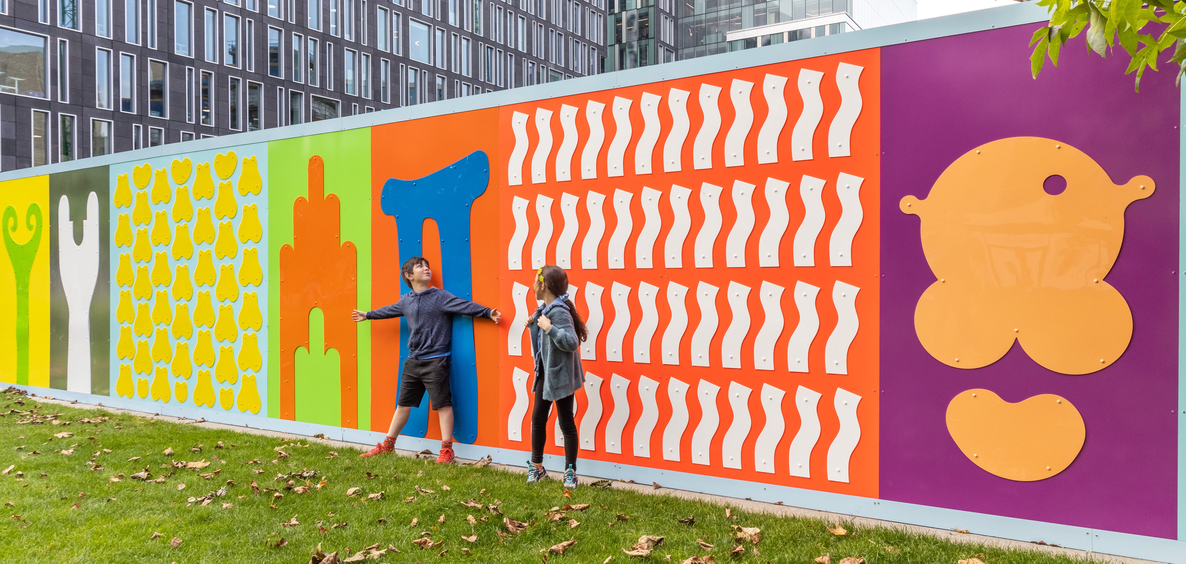 Memo Walls, public artwork in Kings Cross for Argent by Adam Nathaniel Furman