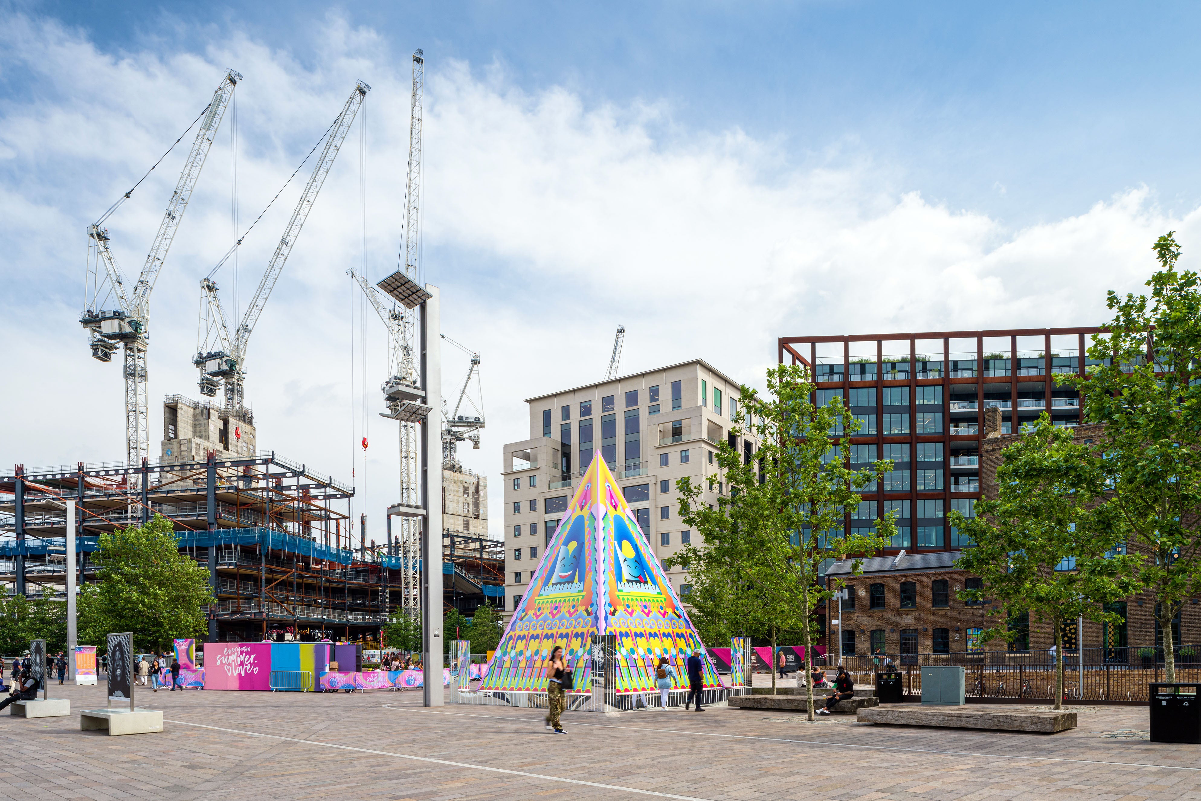 Adam Nathaniel Furman, Proud Little Pyramid, Argent Kings Cross, Public Art Installation