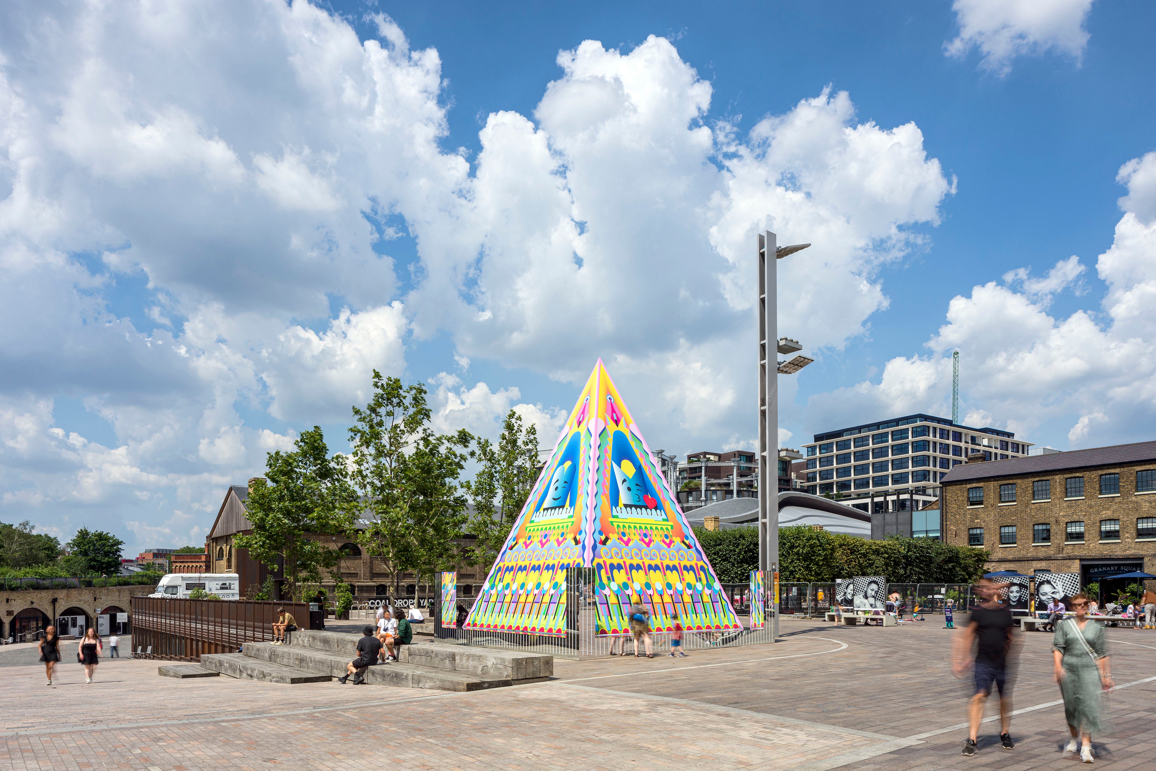 Adam Nathaniel Furman, Proud Little Pyramid, Argent Kings Cross, Public Art Installation