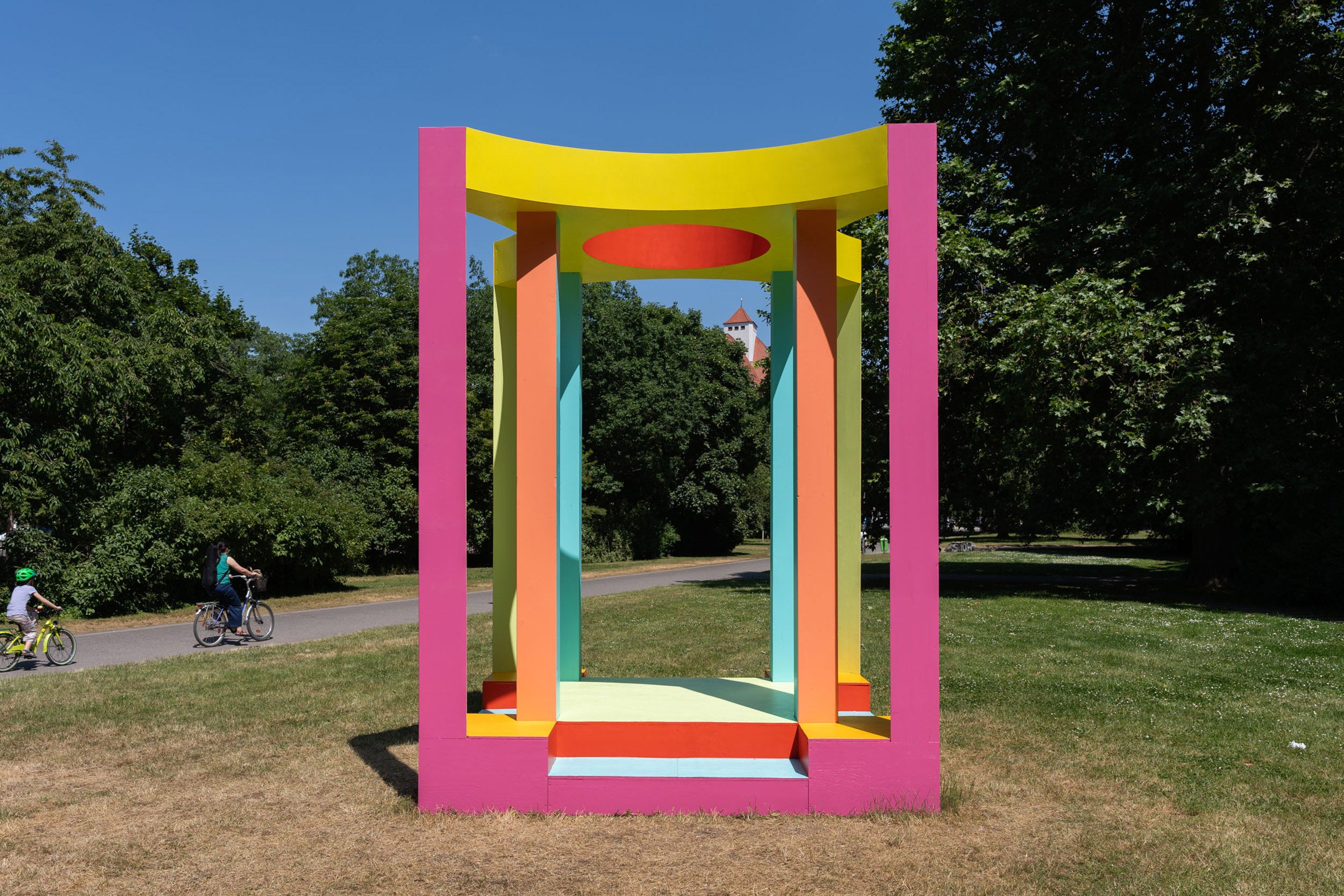 Cassata Pavilion by Adam Nathaniel Furman in Leipzeig, photos by Christian Doeller