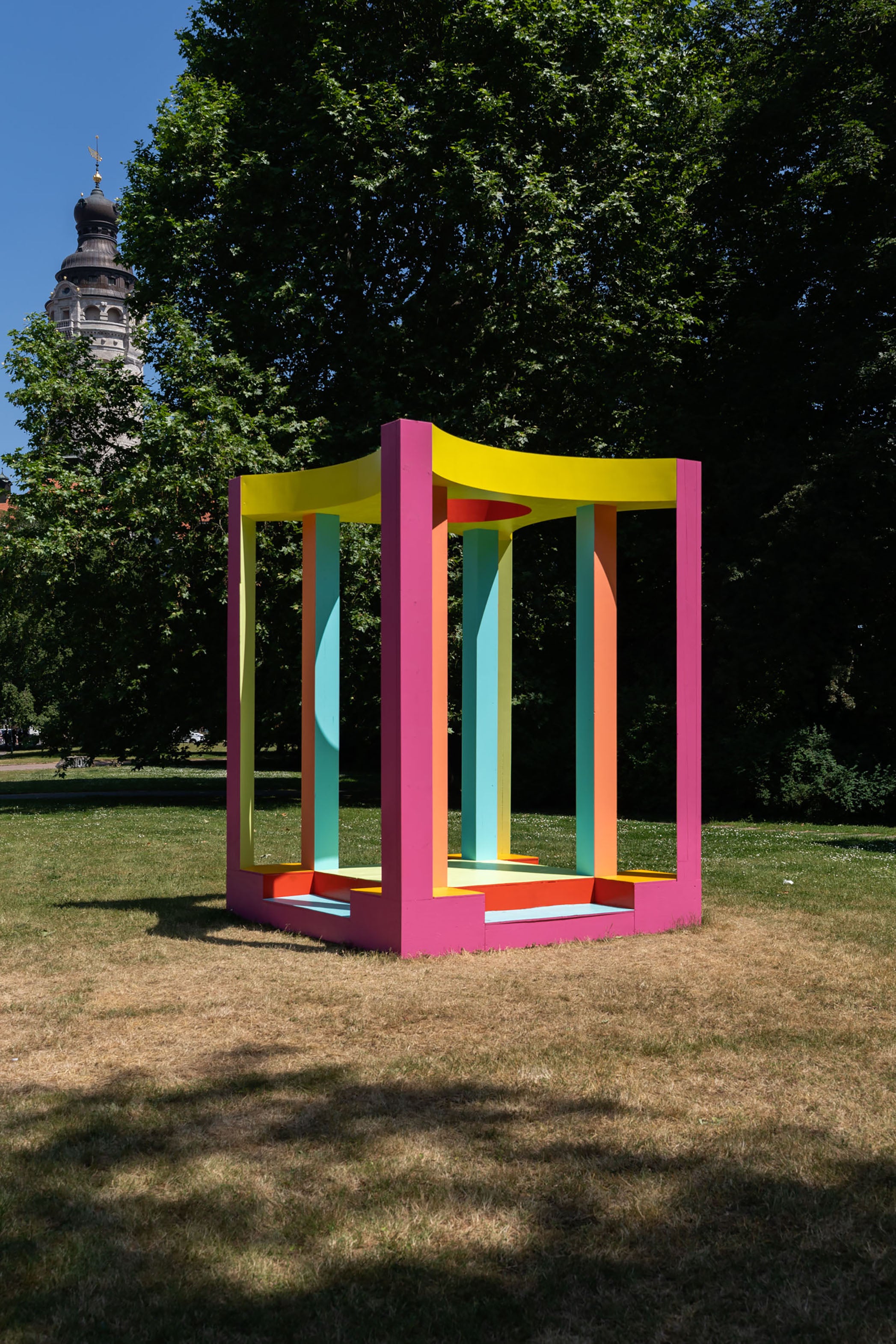 Cassata Pavilion by Adam Nathaniel Furman in Leipzeig, photos by Christian Doeller