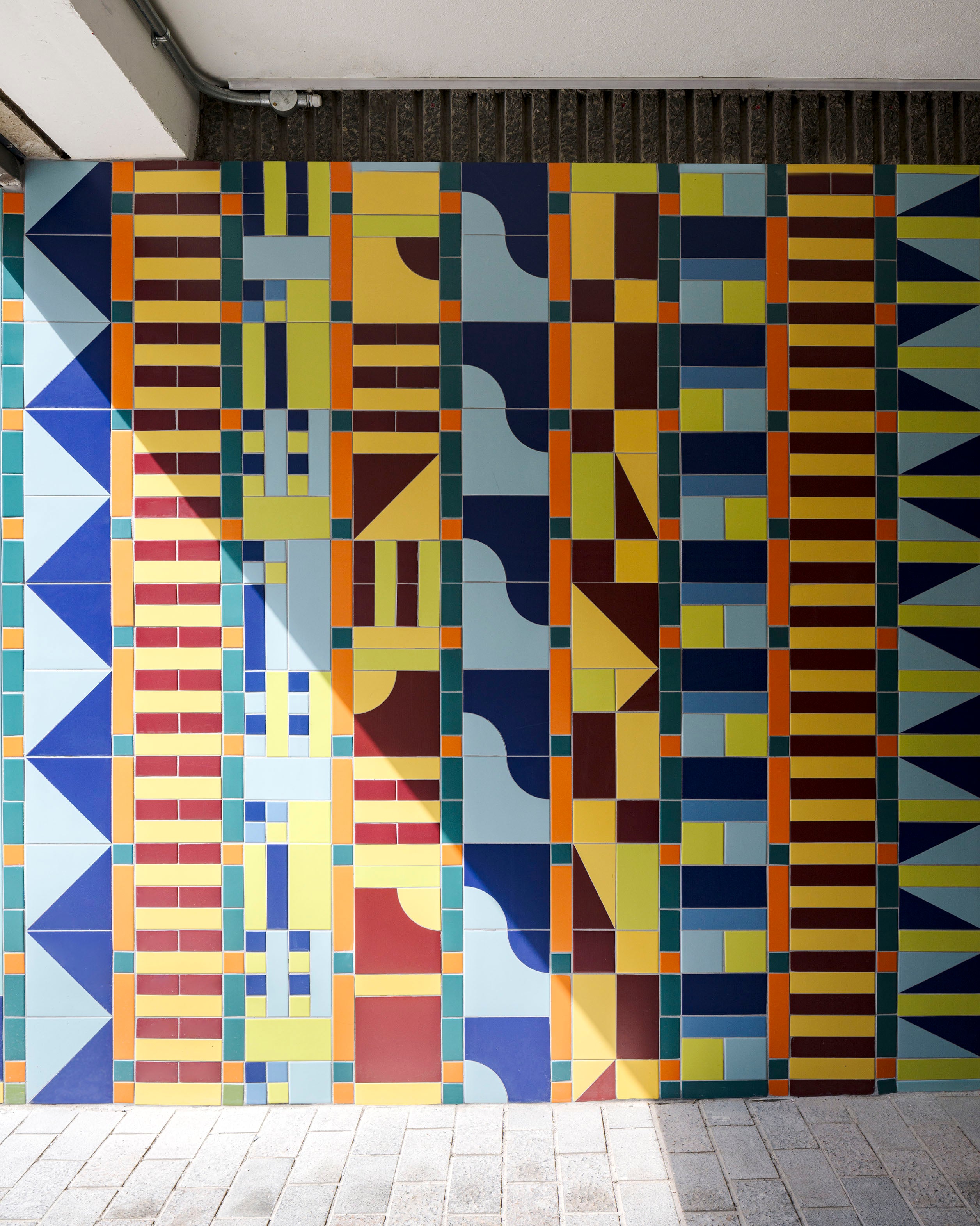 Bristol Quilt, a permanent ceramic artwork by Adam Nathaniel Furman