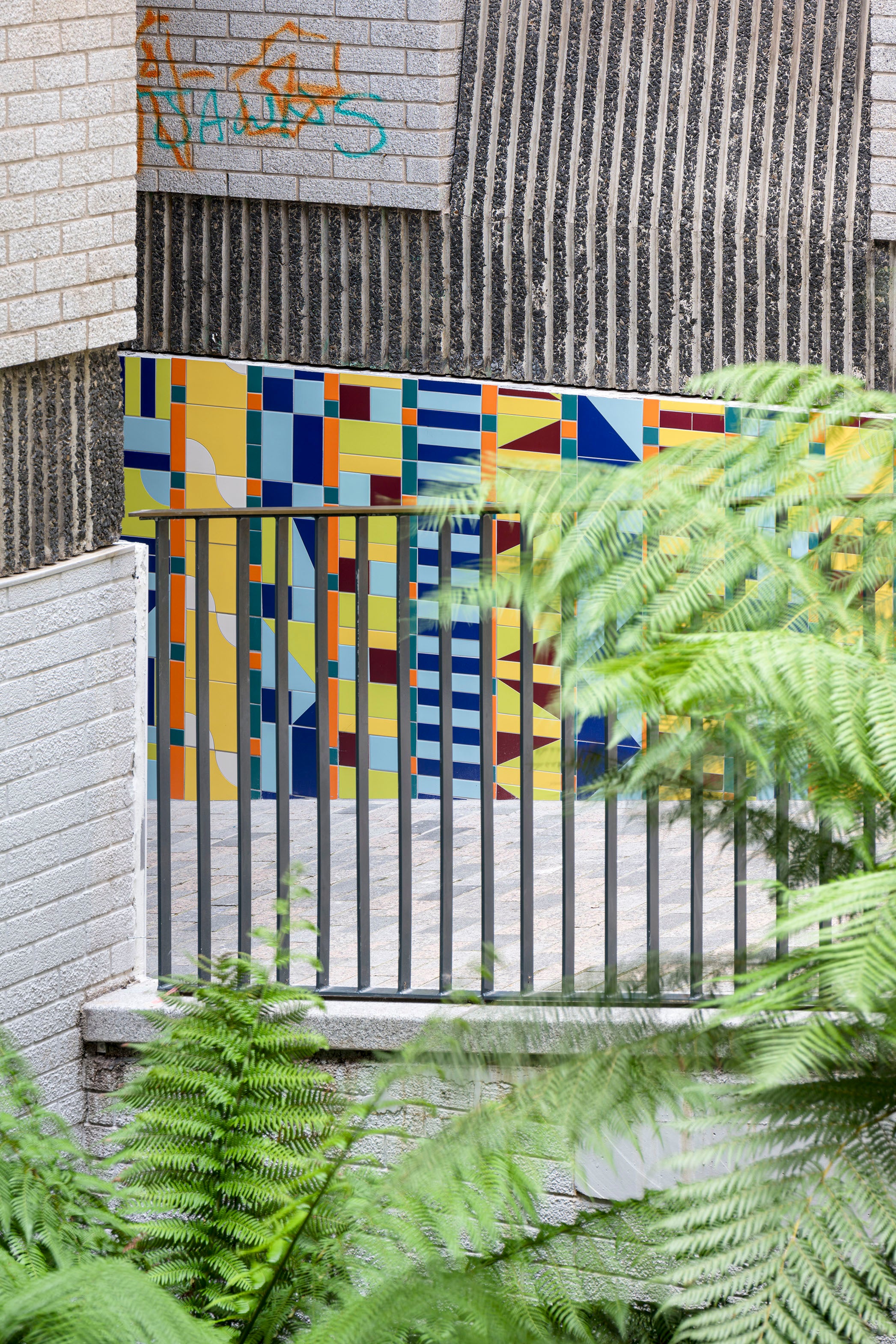 Bristol Quilt, a permanent ceramic artwork by Adam Nathaniel Furman