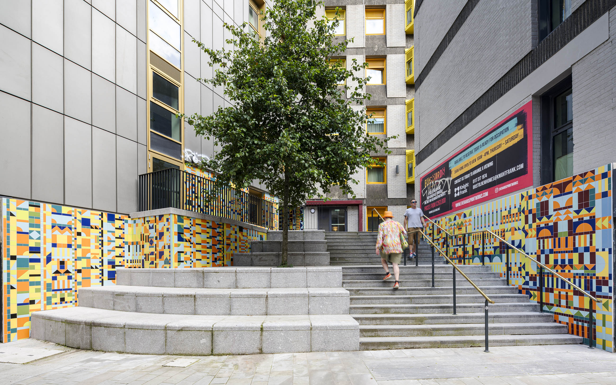 Bristol Quilt, a permanent ceramic artwork by Adam Nathaniel Furman