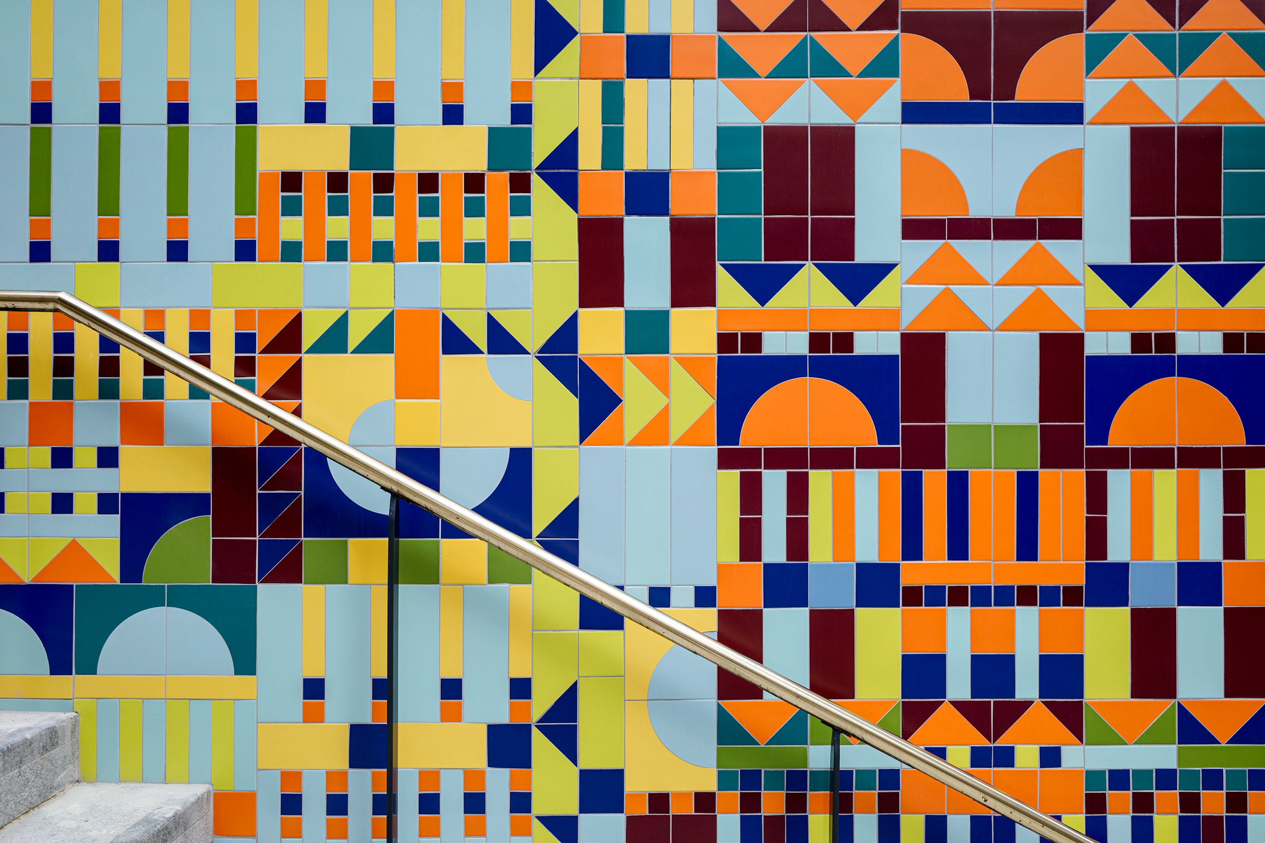 Bristol Quilt, a permanent ceramic artwork by Adam Nathaniel Furman