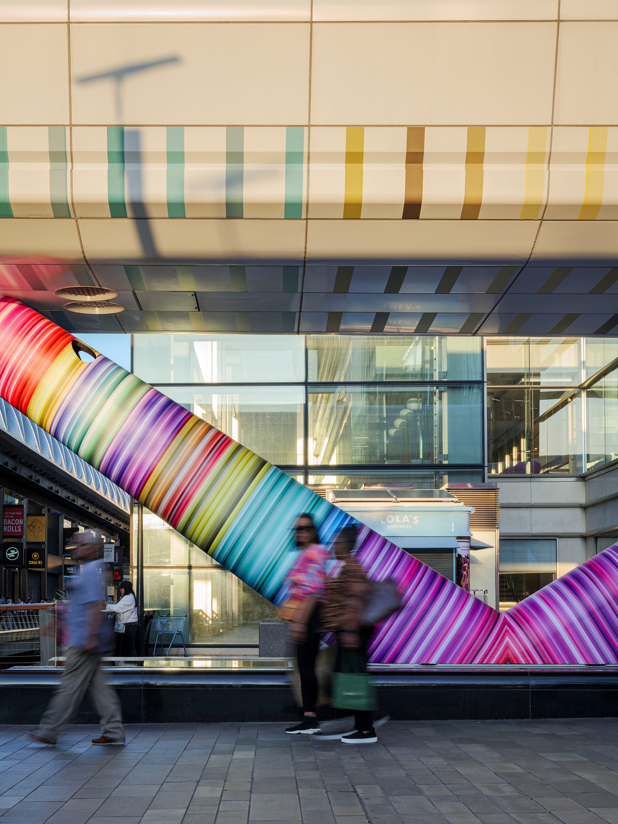 Canary Wharf installation artwork by Adam Nathaniel Furman