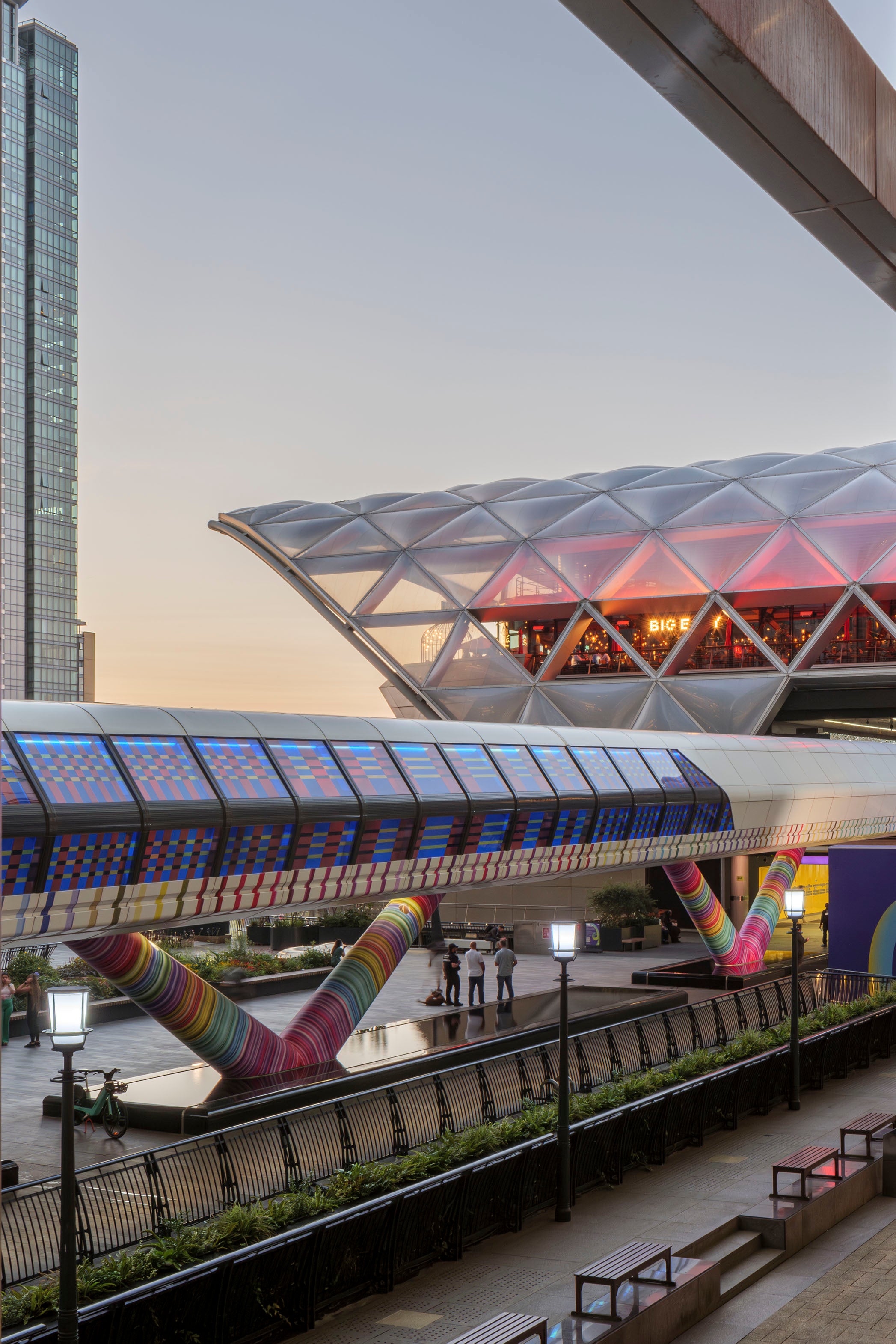 Canary Wharf installation artwork by Adam Nathaniel Furman