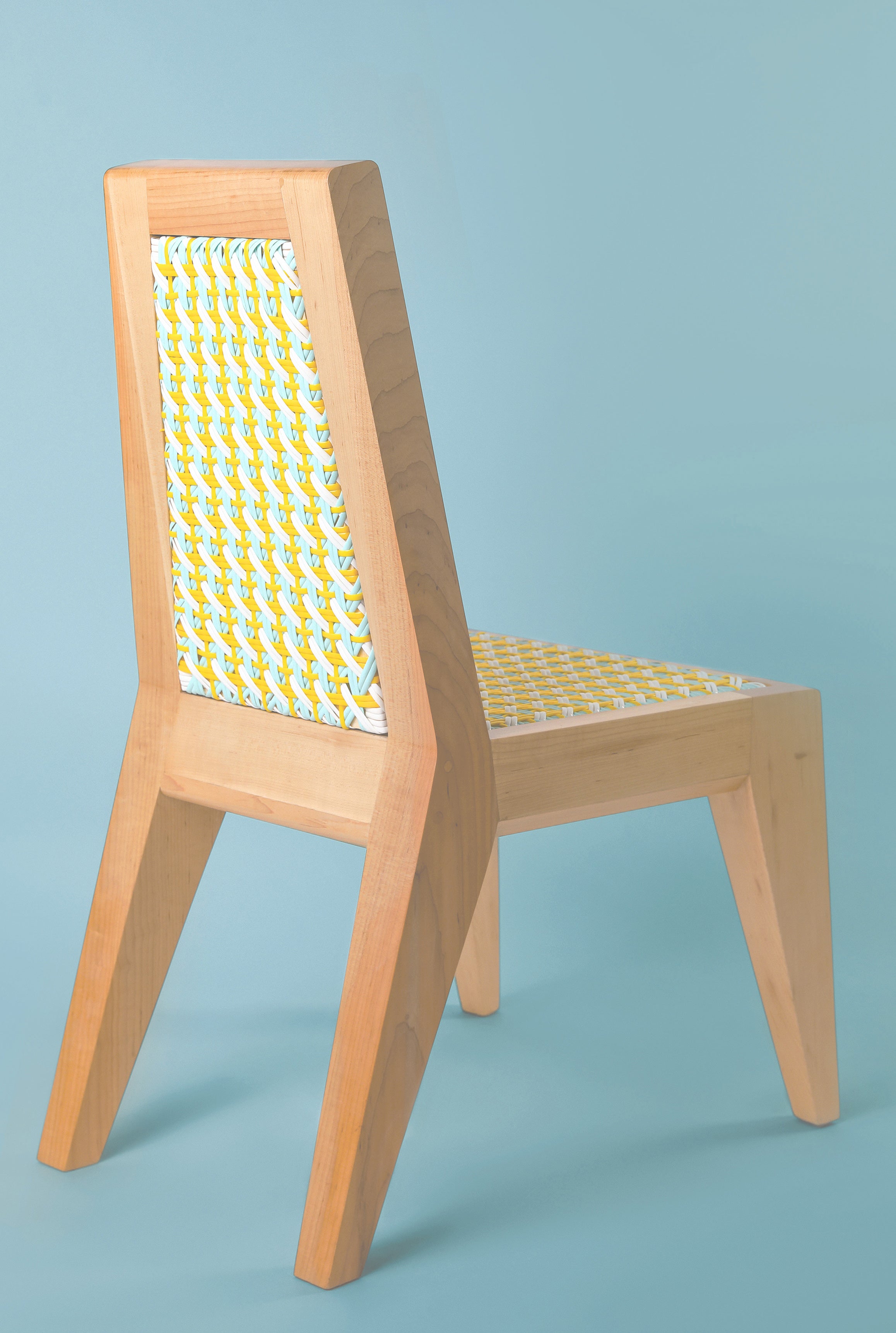 Dina chair form the Beiruti collection of caned timber chairs made in Lebanon designed by Adam Nathaniel Furman