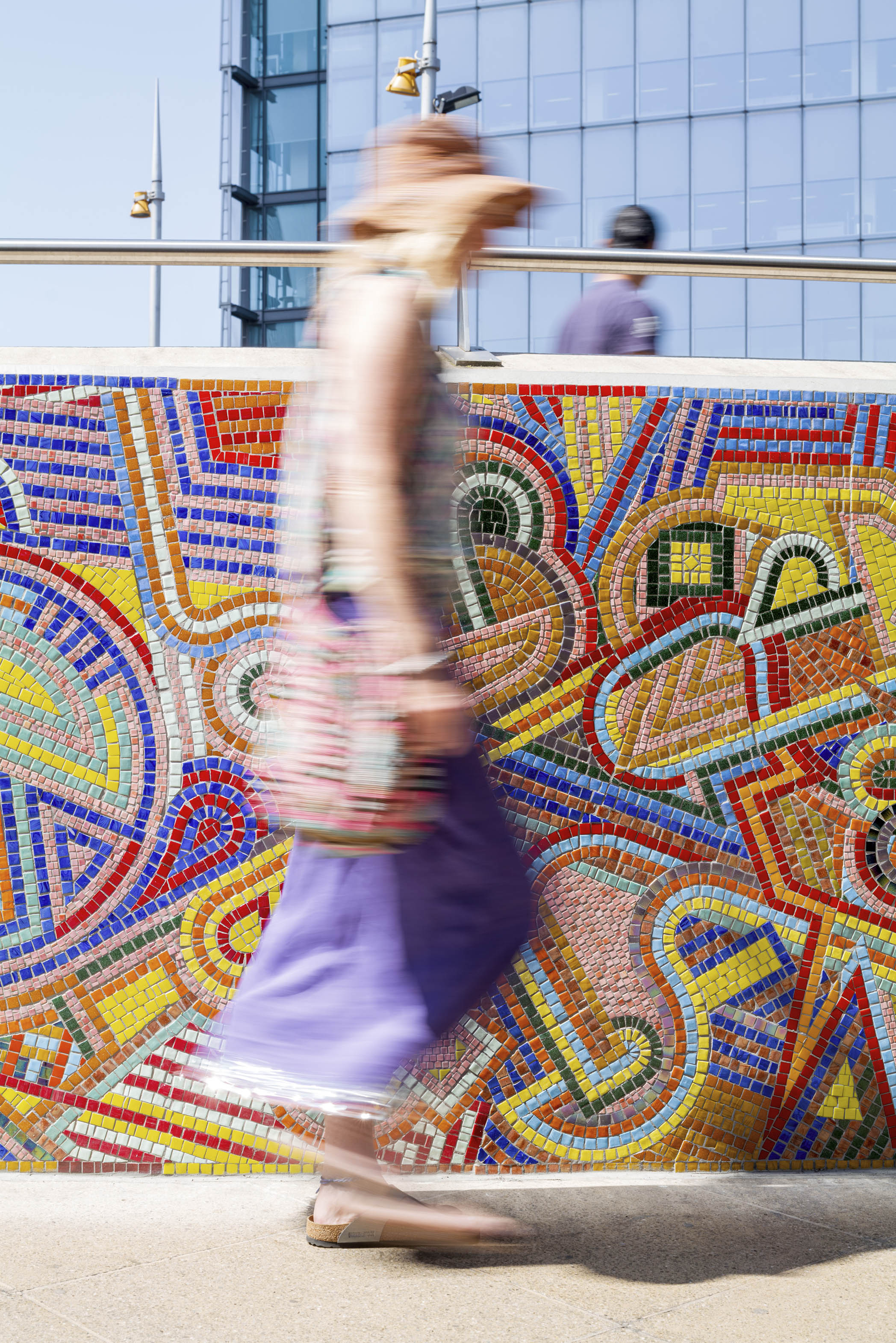 In a River A Thousand Streams, London Bridge Mosaic designed by Adam Nathaniel Furman, photo by Gareth Gardner