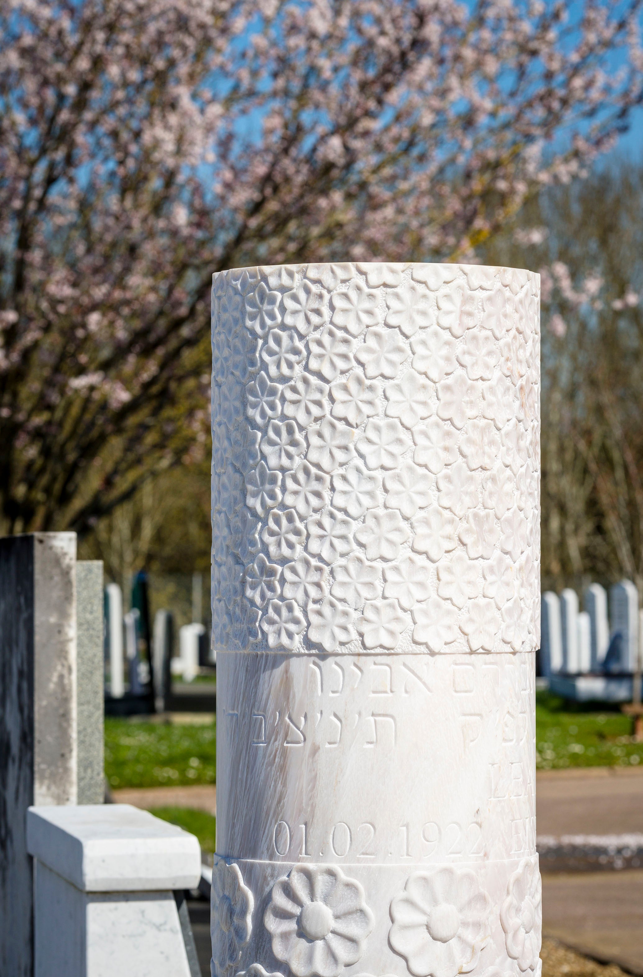marble Memorial Column by Adam Nathaniel Furman