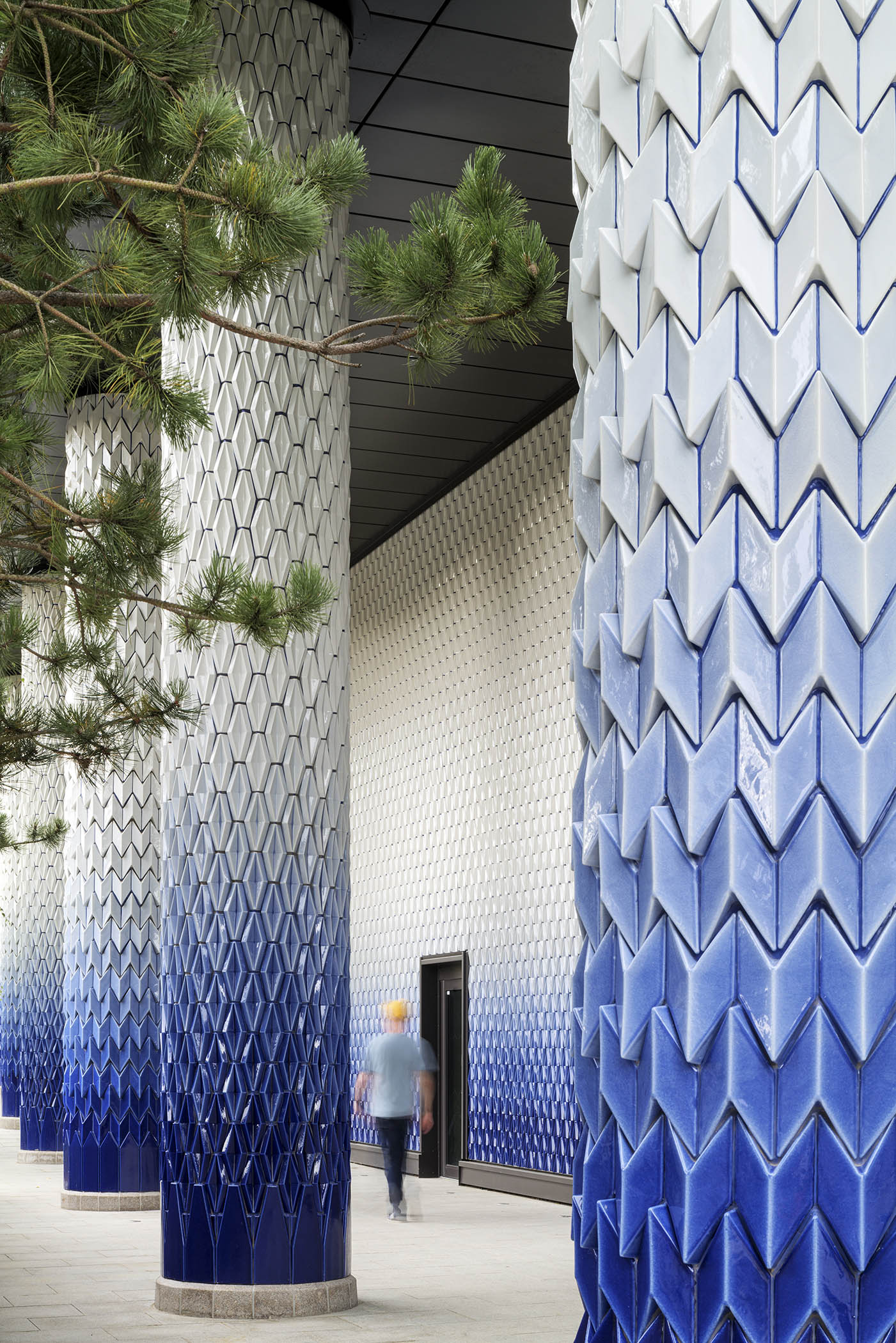 Croydon Colonnade, porcelain public architecture by Adam Nathaniel Furman