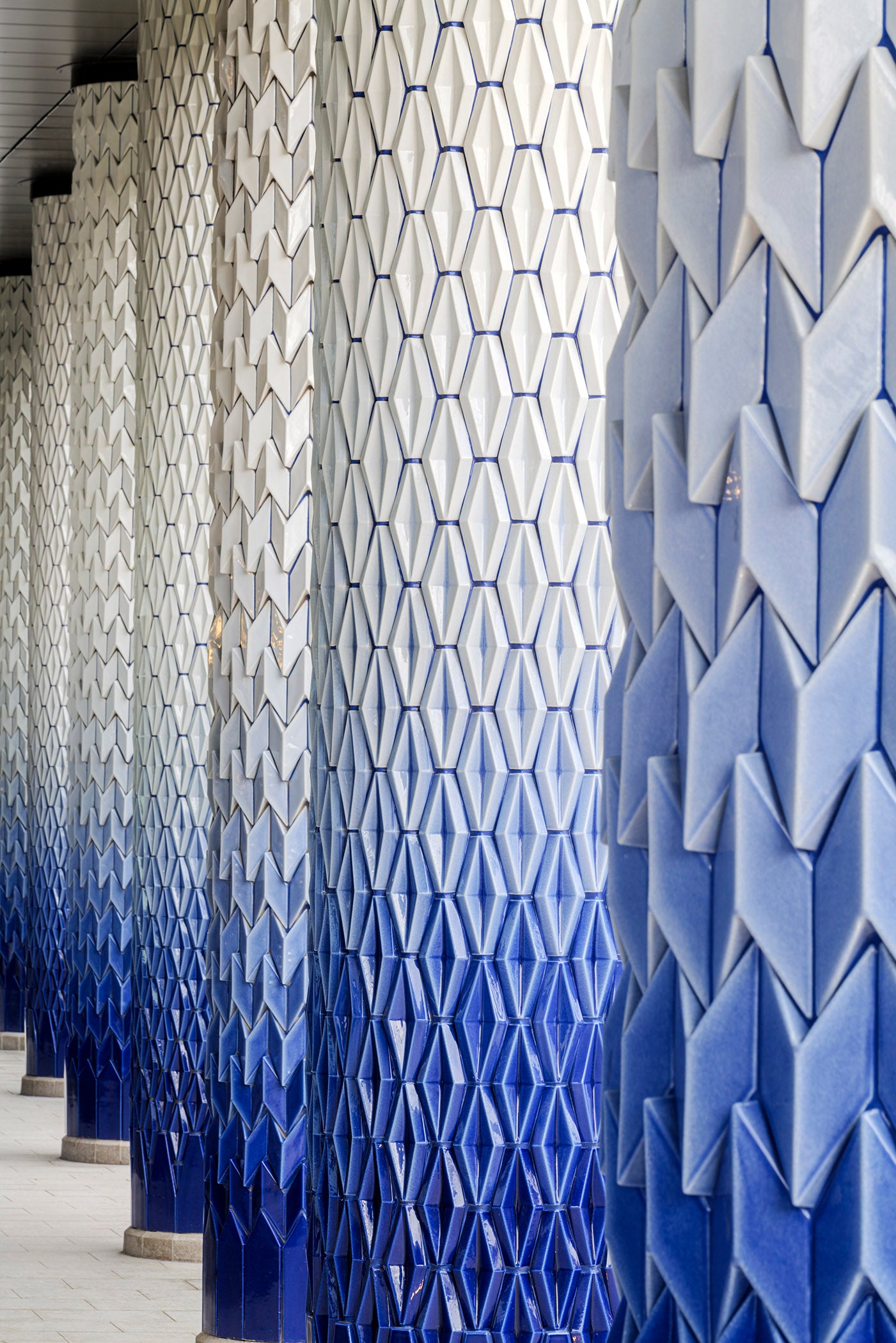 Croydon Colonnade, porcelain public architecture by Adam Nathaniel Furman