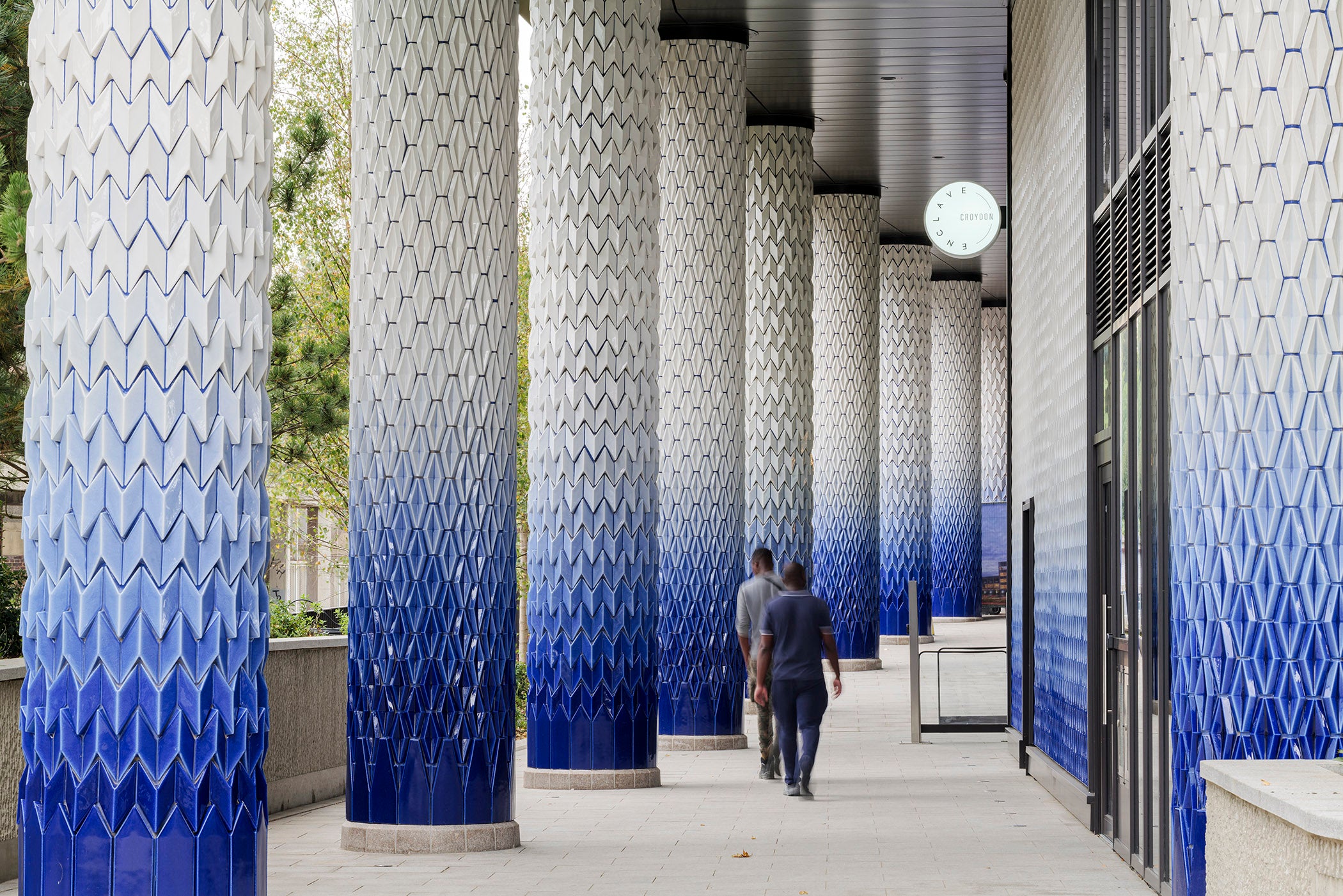 Croydon Colonnade, porcelain public architecture by Adam Nathaniel Furman