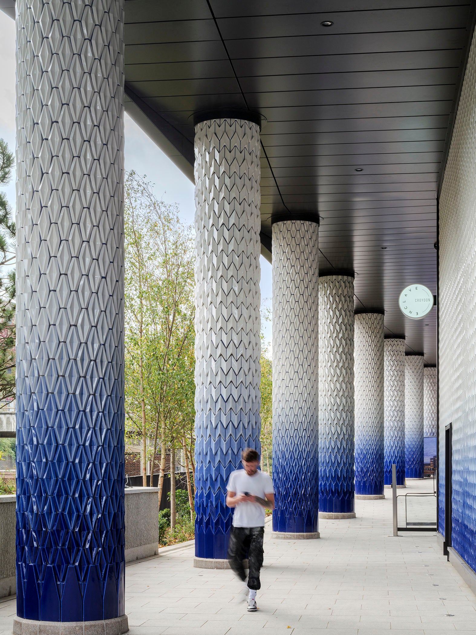 Croydon Colonnade, porcelain public architecture by Adam Nathaniel Furman