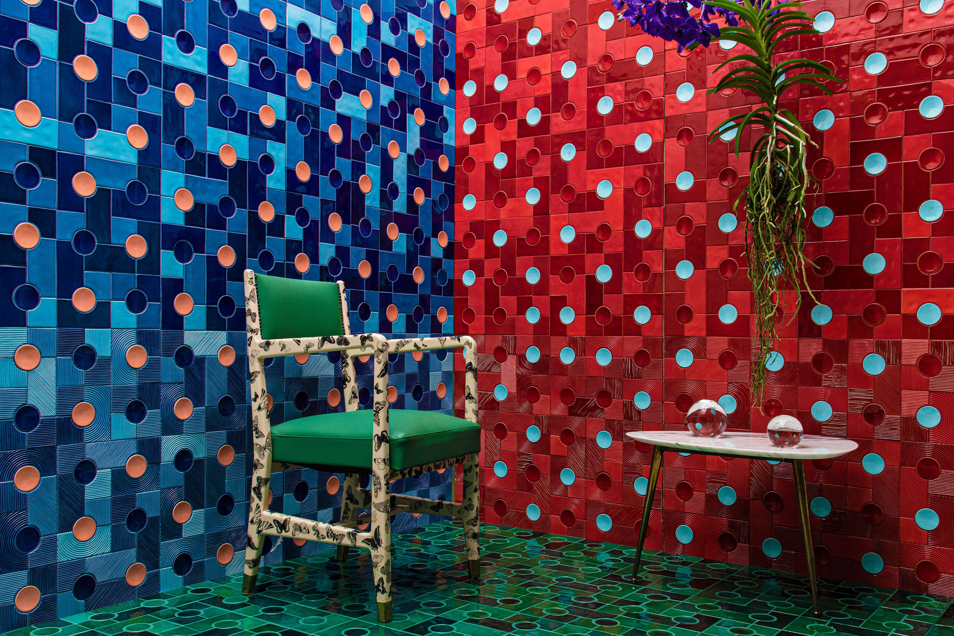 Botteganove New Town Handmade Italian ceramic Tile Collection by Adam Nathaniel Furman