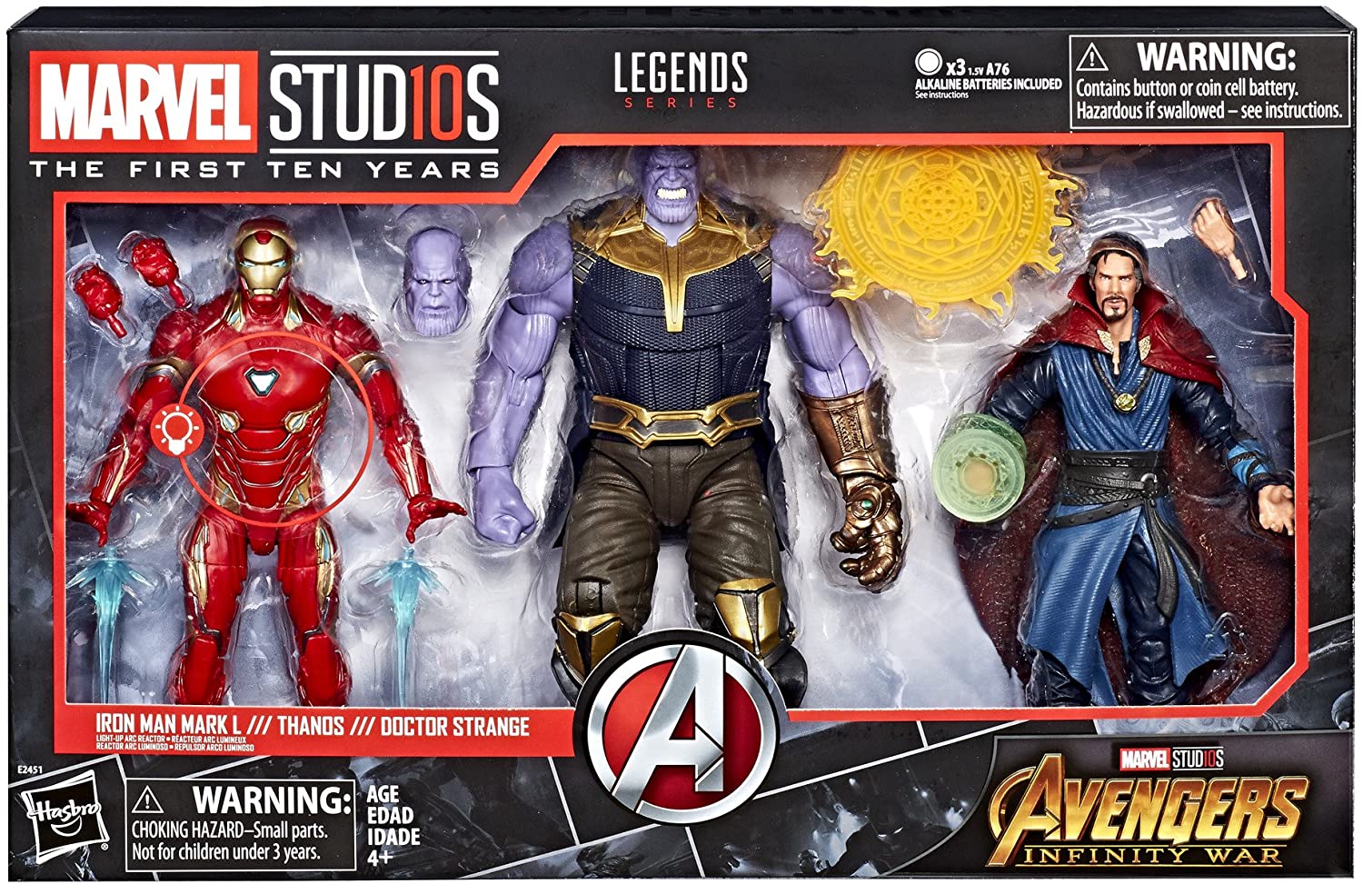 Marvel Legends Marvel Studios Infinity War Iron Man Mark 50 & Thanos & -  The Little Toy Company