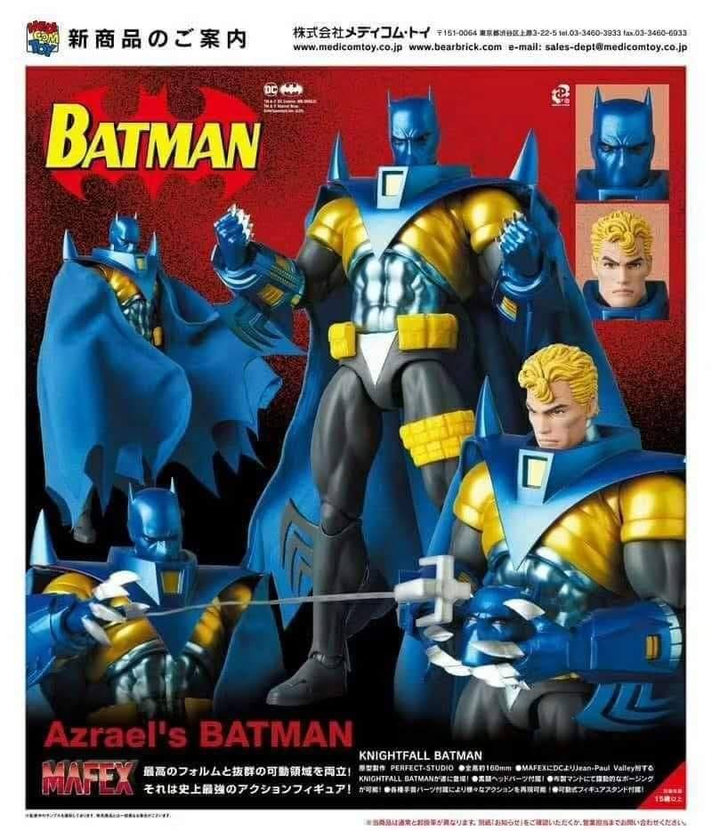 DC Mafex Batman Knightfall Azrael Batman Action Figure #144 Coming Soo -  The Little Toy Company