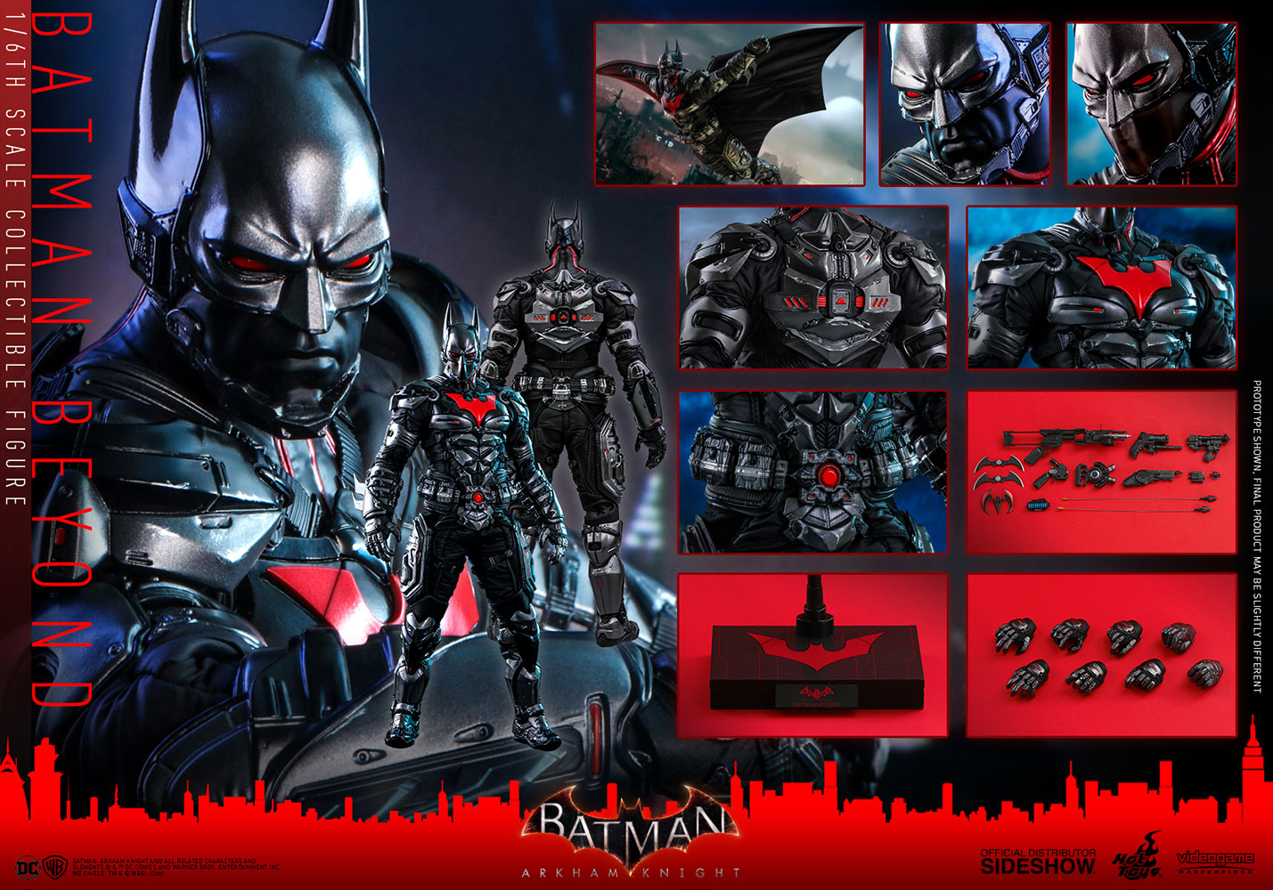 DC Hot Toys Arkham Knight Batman Beyond 1:6 Scale Action Figure VGM39 - The  Little Toy Company