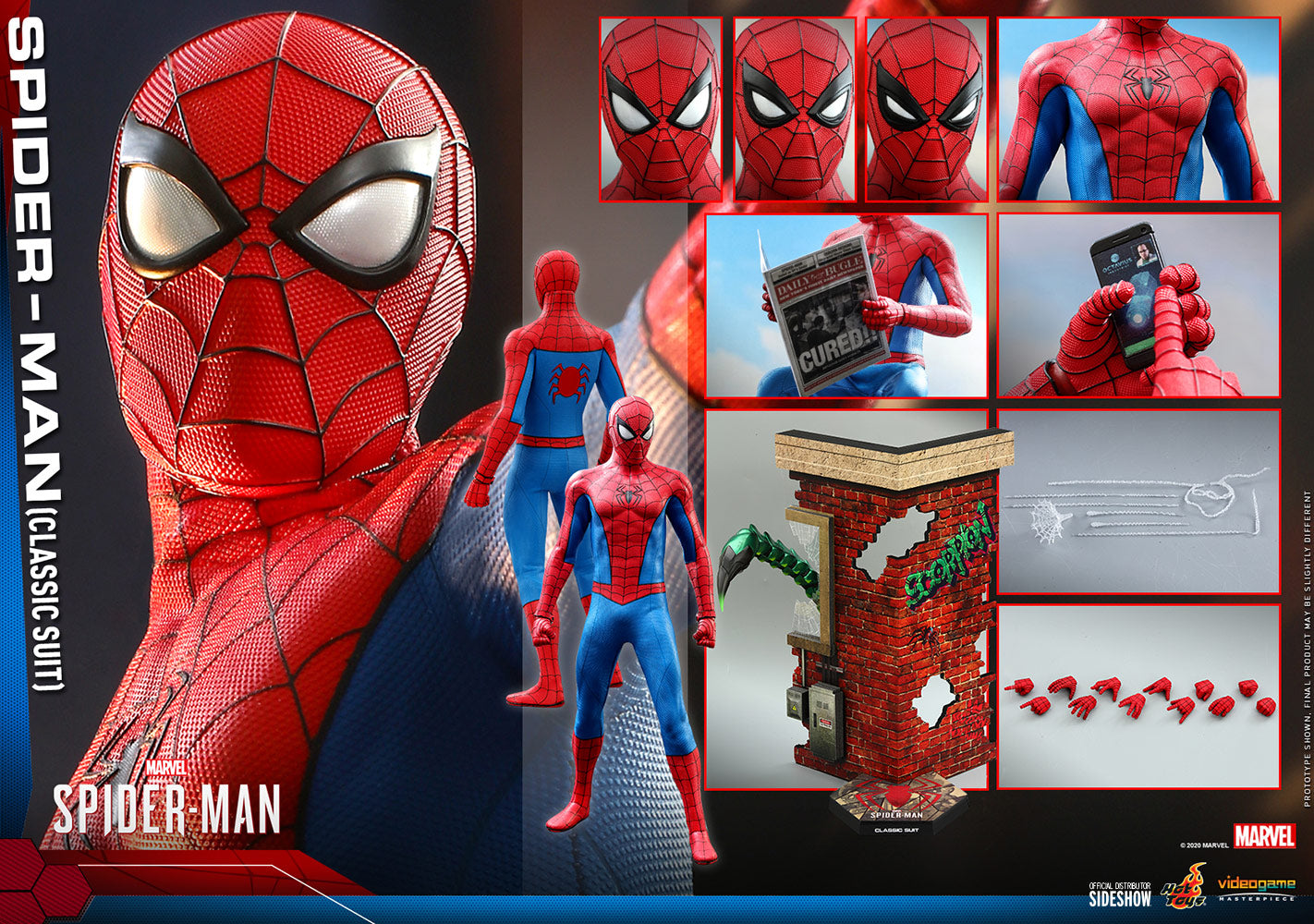 Marvel Hot Toys Spider-Man Gameverse Classic Suit 1:6 Scale Action Fig -  The Little Toy Company