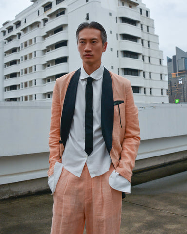 Dune Done Linen Tuxedo Jacket - Philip Huang